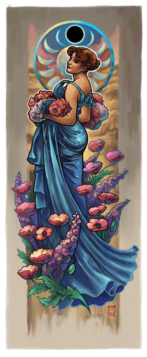Fine Art Print, Mucha Study 02