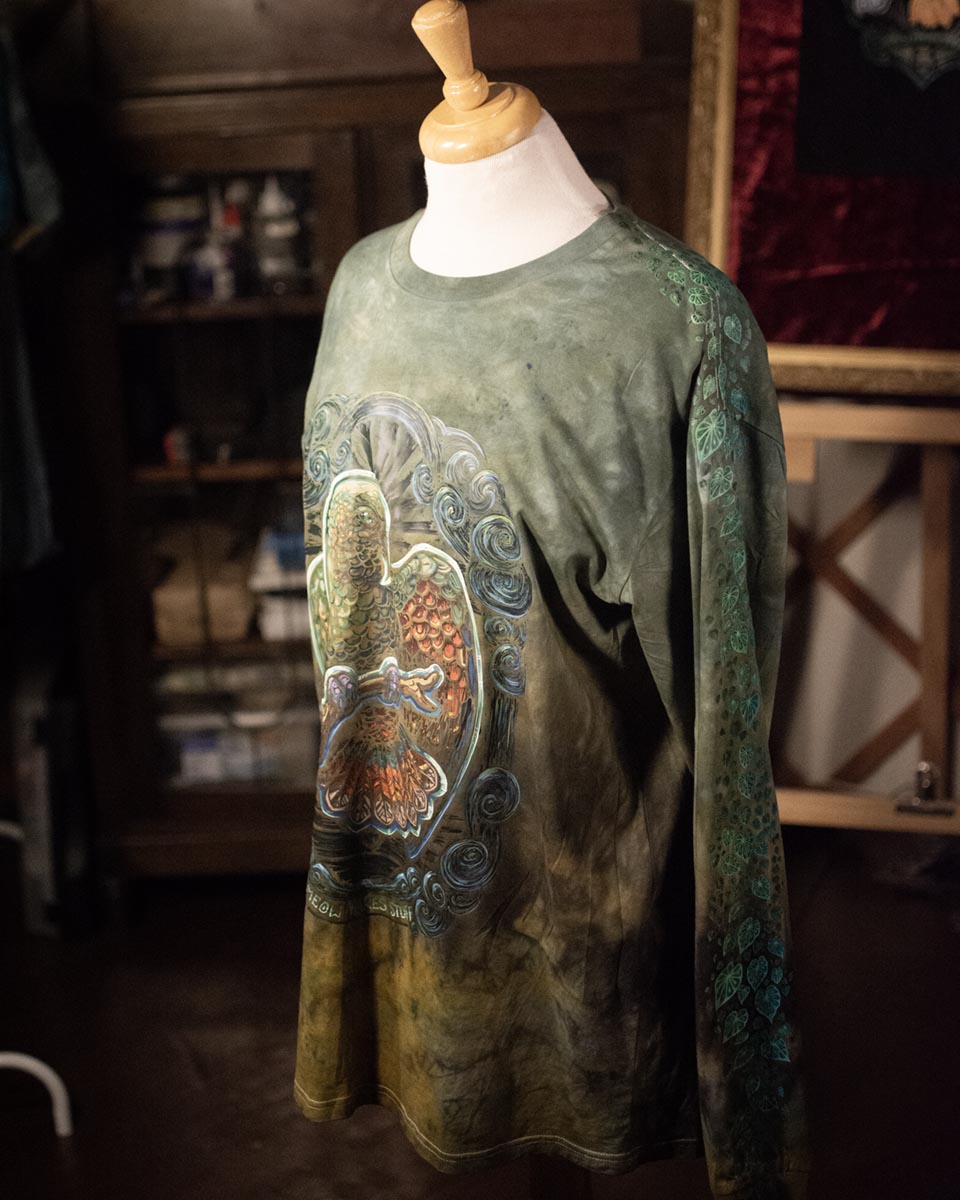 Tie Dyed, Earth Elemental Long Sleeve Shirt, Men's Large, 1 of 1