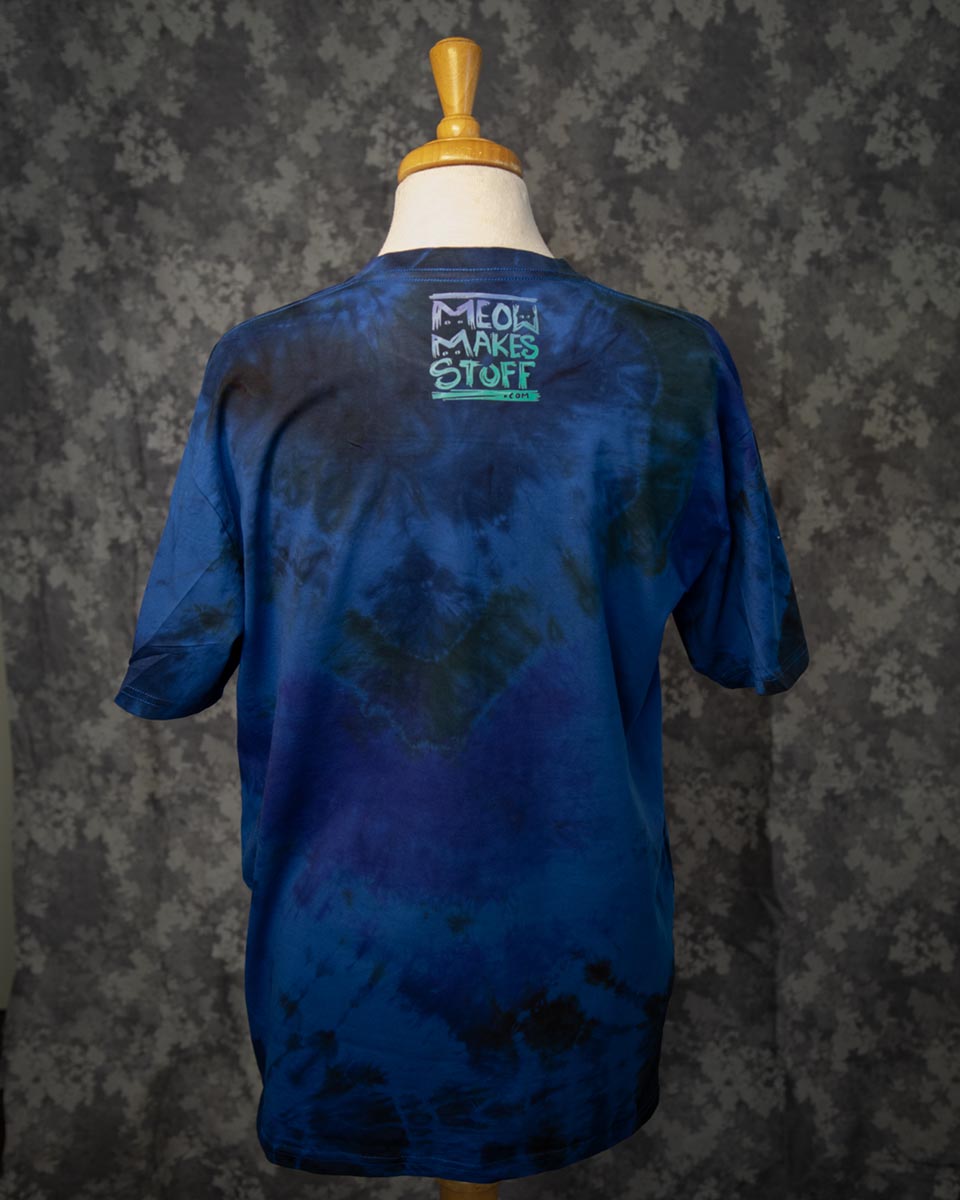 Tie Dyed, Blue Night Dream, men's large t-shirt