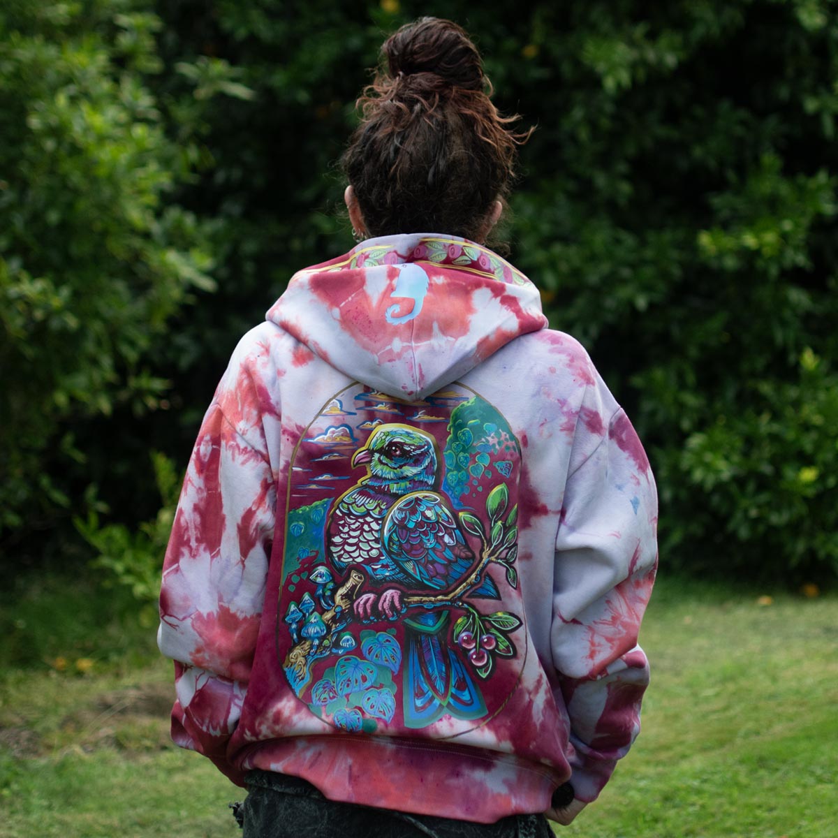 1 of a kind Pink and lilac Wood Pidgeon.